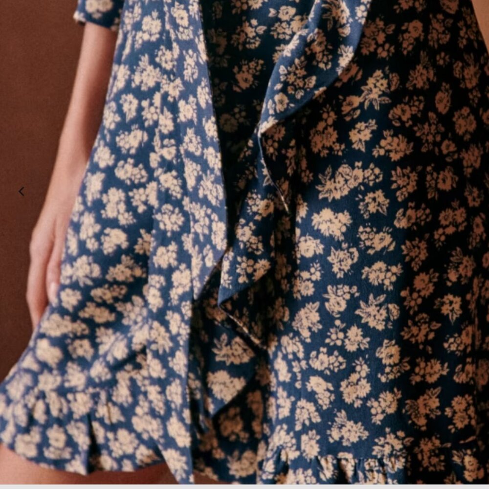 Sezane Asianne Dress Cara Print 36 4 - Picture 4 of 7